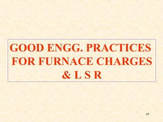 45
GOOD ENGG. PRACTICES
FOR FURNACE CHARGES
& L S R
 