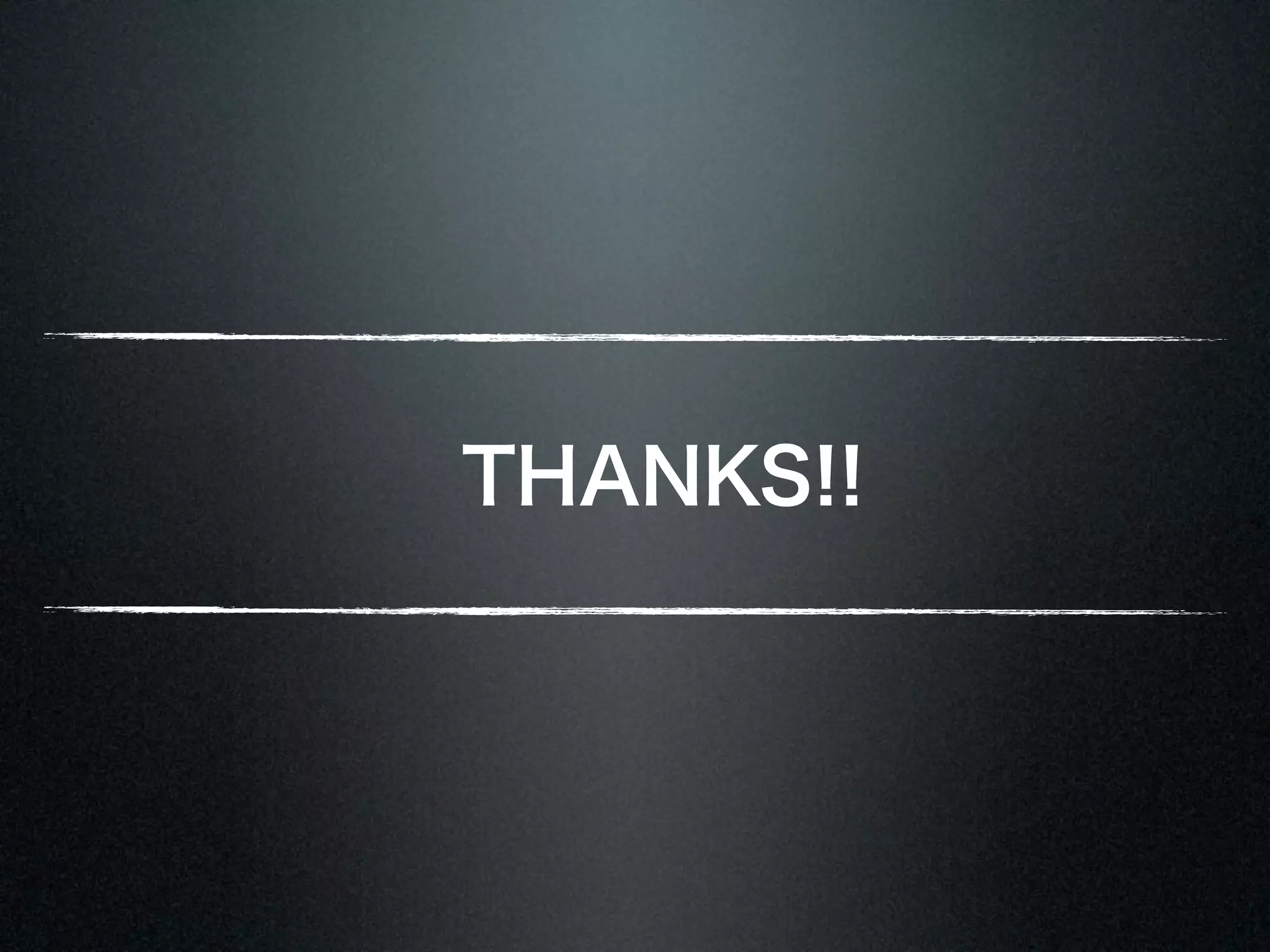 THANKS!! 