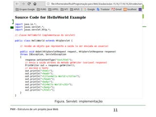 Programação para Web II: Estrutura de um projeto Java Web | PDF