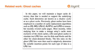 Related work: Ghost caches
 