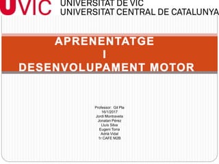 Professor: Gil Pla
16/1/2017
Jordi Montraveta
Jonatan Pérez
Lluís Silva
Eugeni Torra
Adrià Vidal
1r CAFE M2B
 
