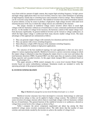 Pwm control strategies for multilevel inverters based on carrier ...