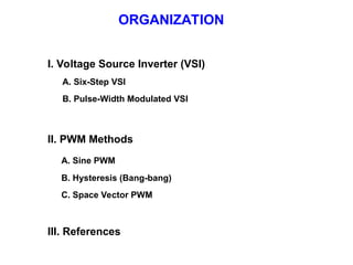 PWM & SVPWM INVERTER for the power system | PPT