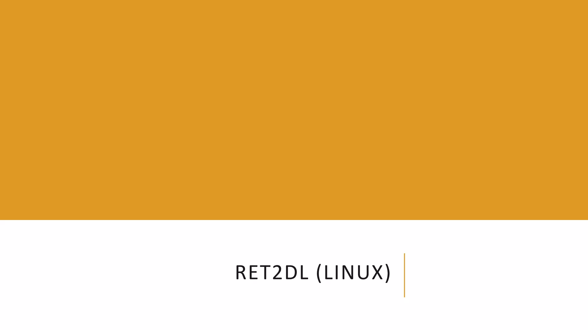 RET2DL (LINUX)
 
