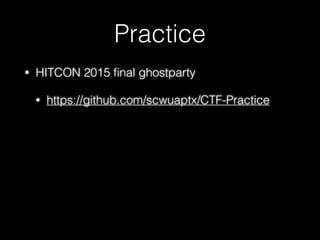 Copy constructor &
assignment operator
• 何時會使⽤用 assignment operator
• stuA = stuB
• vector 等 STL 容器
• e.g. vector.erase()
• …
71
 