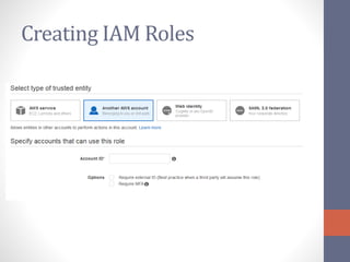Creating IAM Roles
 