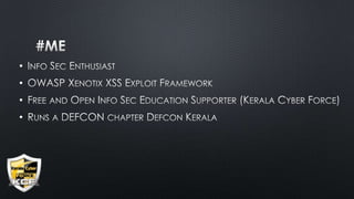 Pwning with XSS: from alert() to reverse shell: Defcon Banglore 2013