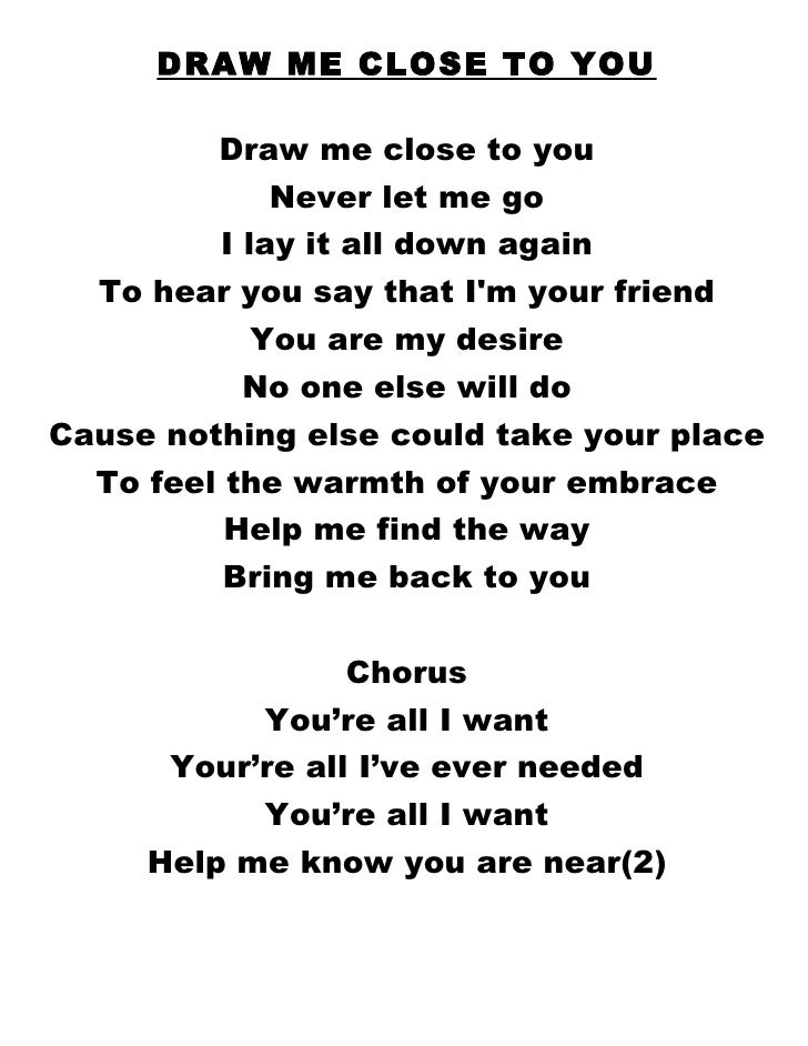 praise and worship hymns draw me close to you piano sheet music
