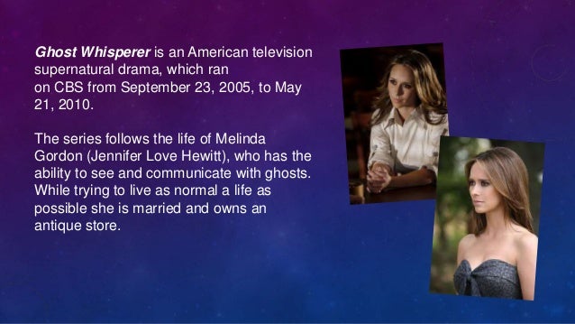 la serie ghost whisperer