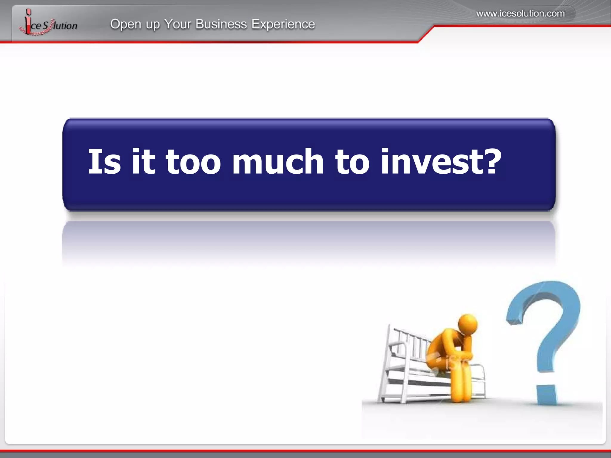   Low Financial Risk   Easy Deployment   Comprehensive Support   Relief for IT Staff   High Security   Access from Anywhere 6's Benefits of SaaS for Business 