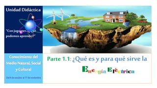 Unidad Didáctica
“Conjuguetes…¿Qué
podemosaprender?”
Parte 1.1:¿Quées y para qué sirve la
?
 