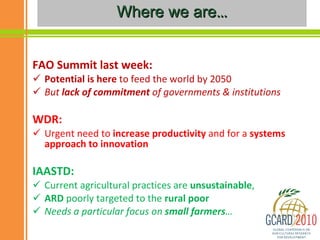 Building from Demand: Reshaping Tomorrow’s Agriculture Today