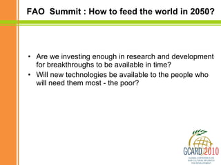 Building from Demand: Reshaping Tomorrow’s Agriculture Today