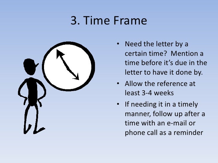 steps to writing a recommendation request letter letter of recommendation time frame