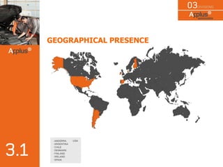 GEOGRAPHICAL PRESENCE
 