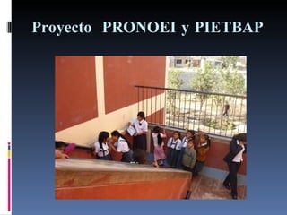 Proyecto PRONOEI y PIETBAP