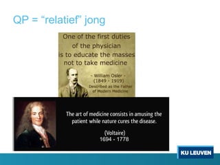 QP = “relatief” jong
1694 - 1778
 