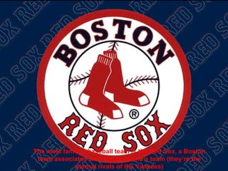 The most famous baseball team is the Red Sox, a Boston team associated with Rhode Island’s team (they’re the eternal rivals of the Yankees) 