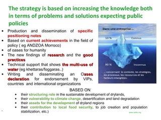 NENA oases overview : a strategic role for a fragile ecosystem