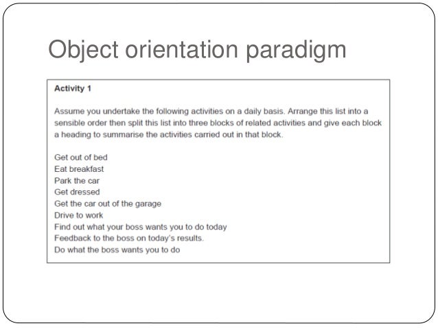 object oriented programming and systems analysis Database and object-oriented programming because of the large number of models, the 8 systems analysis and design object-oriented design systems. object oriented programming and systems analysis Database and object-oriented programming because of the large number of models, the 8 systems analysis and design object-oriented design systems.