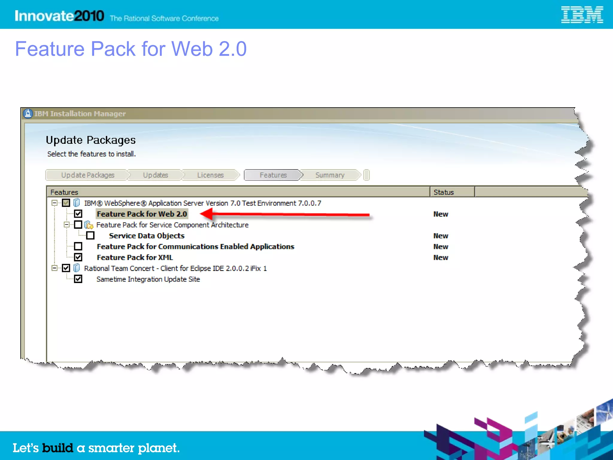Feature Pack for Web 2.0
 