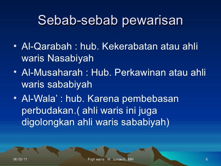 Pwr poin pofiqh waris Pwr poin pofiqh waris
