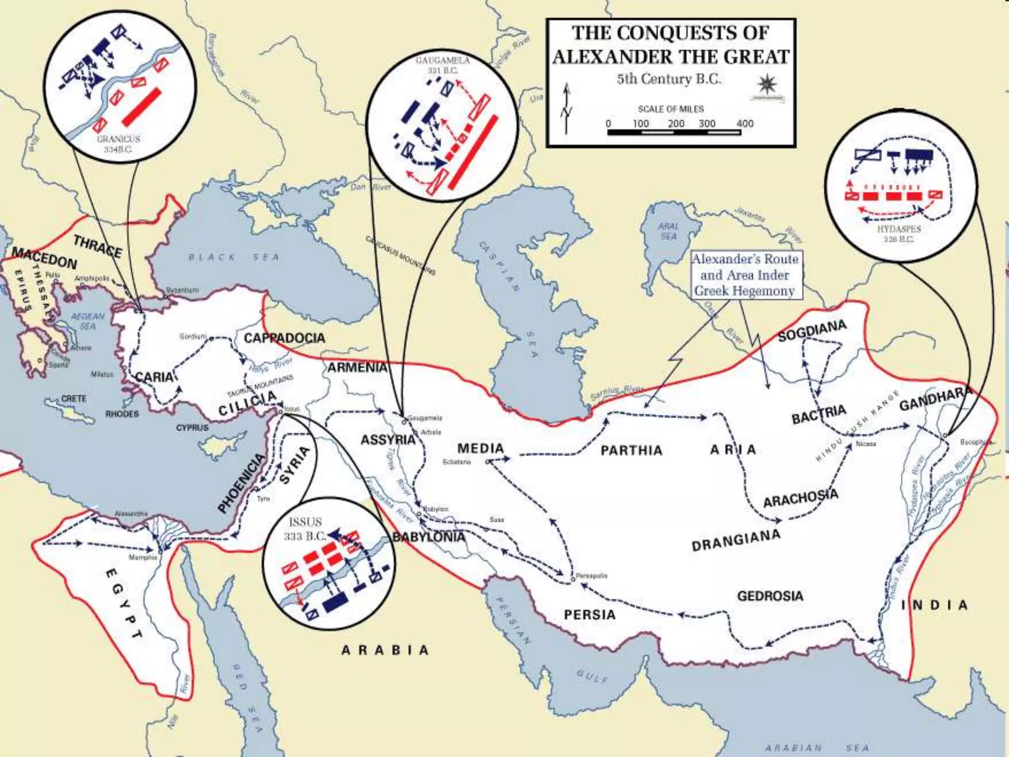 Finishing Daddy’s Businessson Alexander ascends to the throne to carry out father’s mission at age 20334 Alexanders crosses the Hellspont with 40,000 men and defeats Persians at GranicusDarius fights him in northern Syria, loses, fleesFights again at Issus, loses, flees