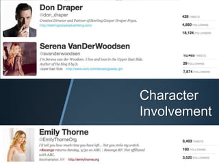 Character
Involvement
 