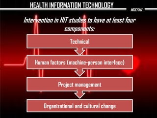 Hit Program Group Assignment: HEALTH INFORMATION TECHNOLOGY | PPTX