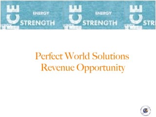 Perfect World Solutions
 Revenue Opportunity
 