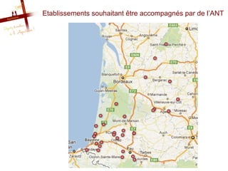 Etablissements souhaitant être accompagnés par de l’ANT
 