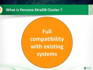 PXC (Galera cluster) is a meeting
bfb912e5-f560-11e2-0800-1eefab05e57d
17
 