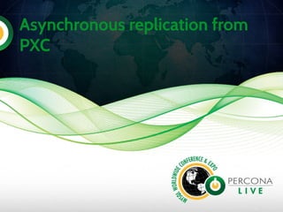 Asynchronous replication from
PXC
 