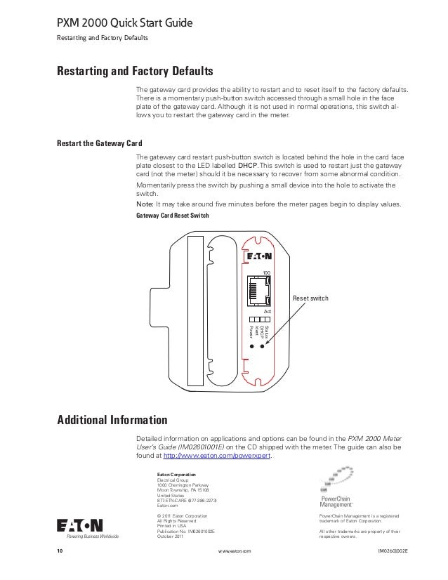 Pxm2000 meter quickstart_guide