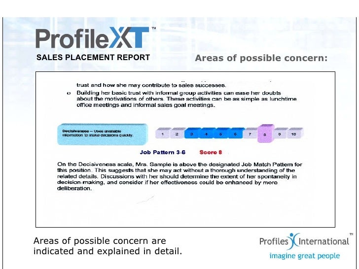 Profile XTSales Employee Assessment