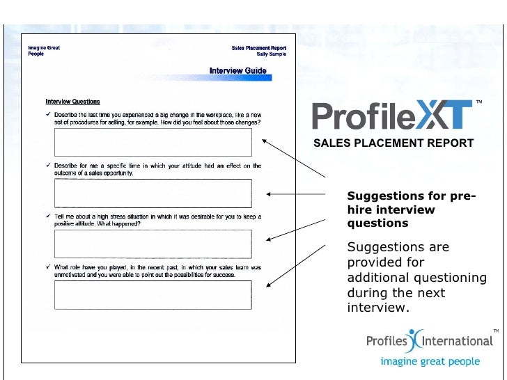 sales assessment questions