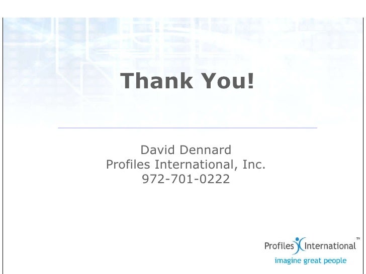 Profile XTSales Employee Assessment