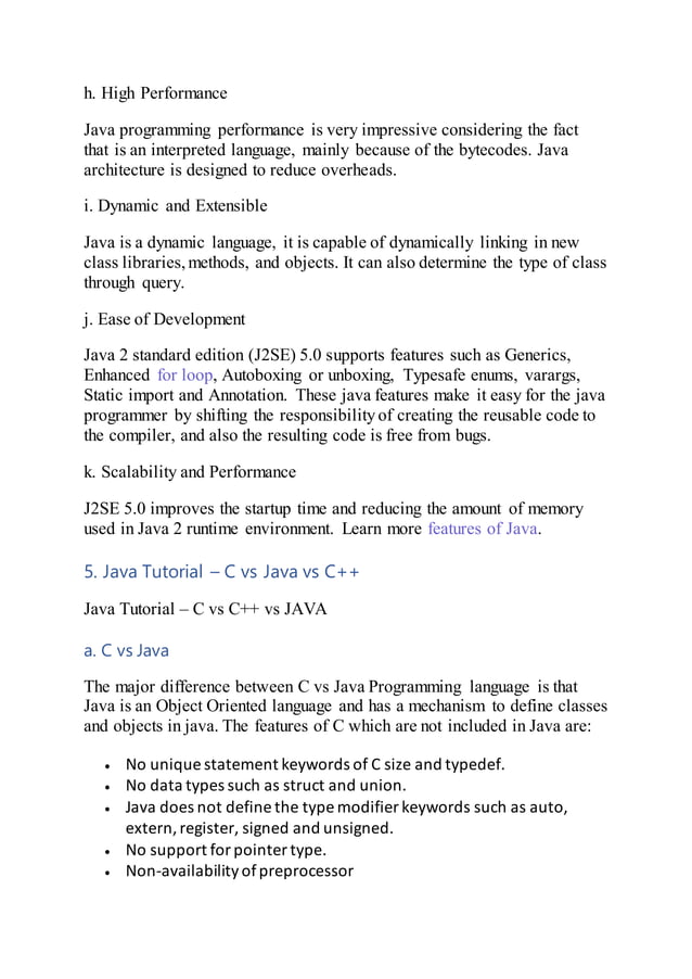 Java Tutorial to Learn Java Programming | PDF