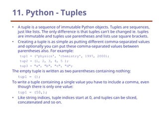 Programming in Python Lists and its methods .ppt image.