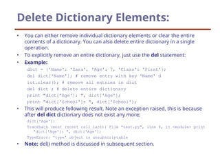This is a python. Ppt it is used for bca student also. | PPT