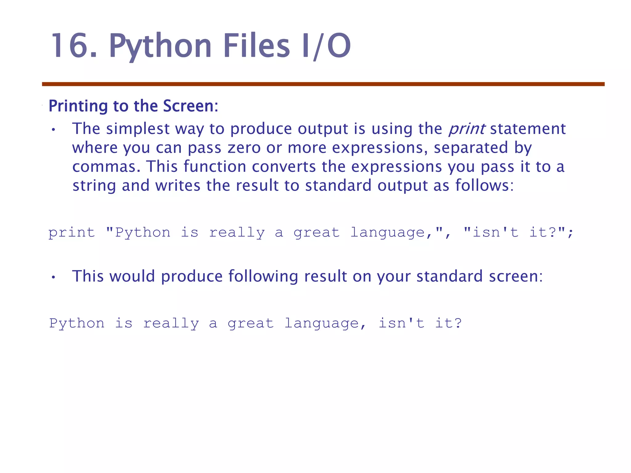 Python file handlings | PPT
