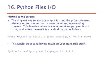 Python file handlings | PPT