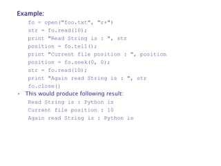 Python file handlings | PPT