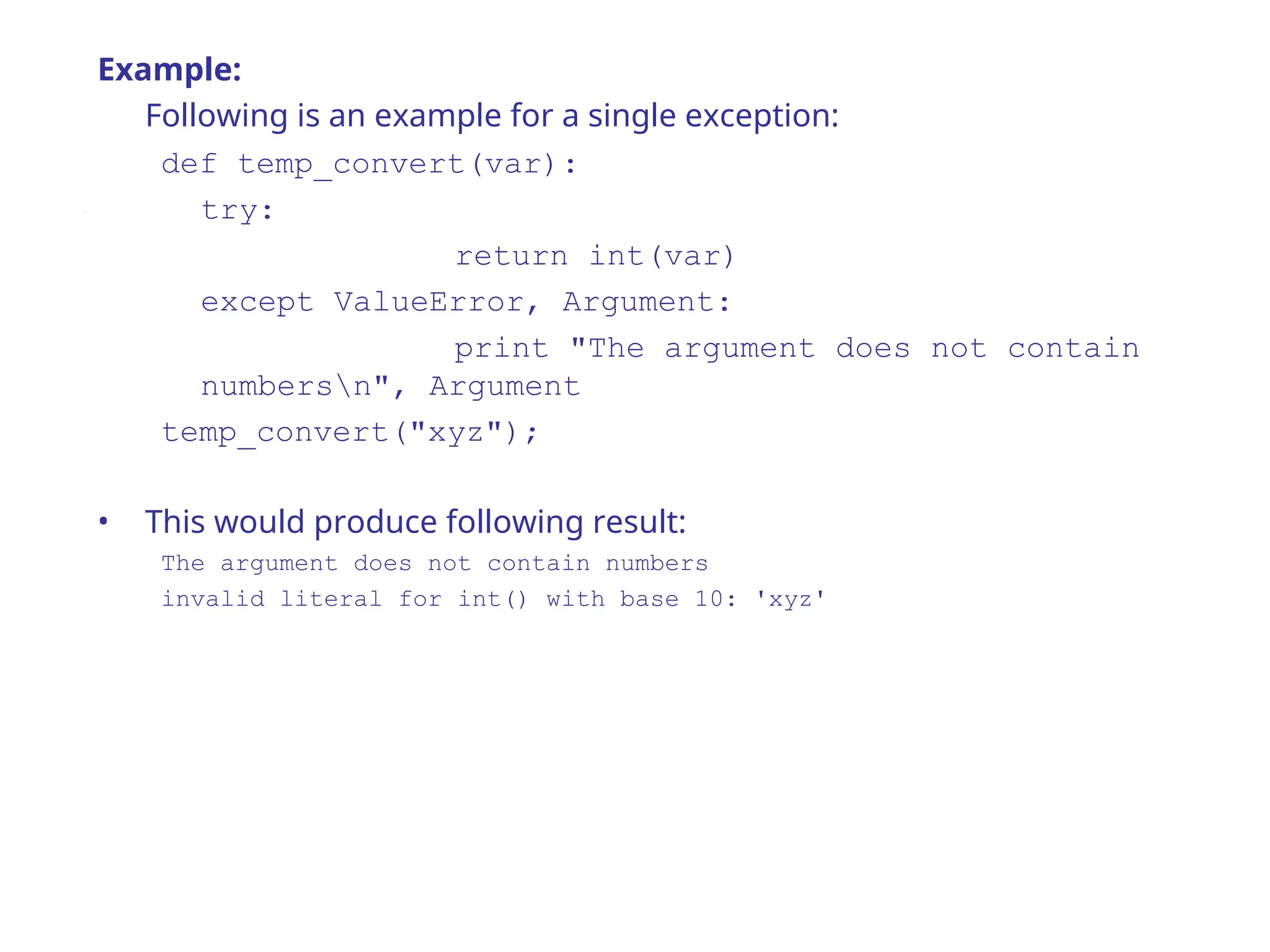 Exception handling in python and how to handle it | PPT