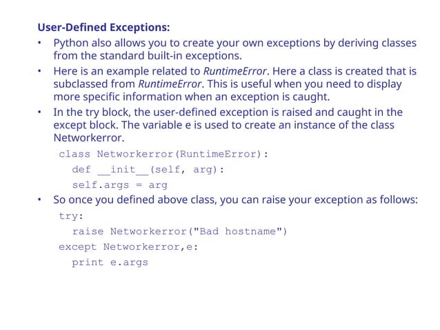 Exception handling in python and how to handle it | PPT