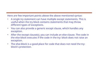Exception handling in python and how to handle it | PPT