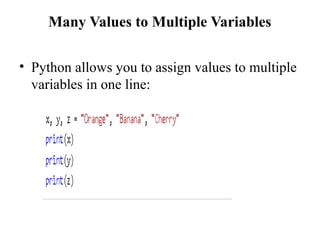 Python in easy way It includes different data type | PPTX