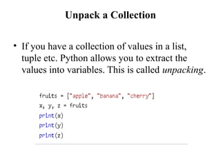 Python in easy way It includes different data type | PPTX