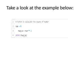 Python in easy way It includes different data type | PPTX