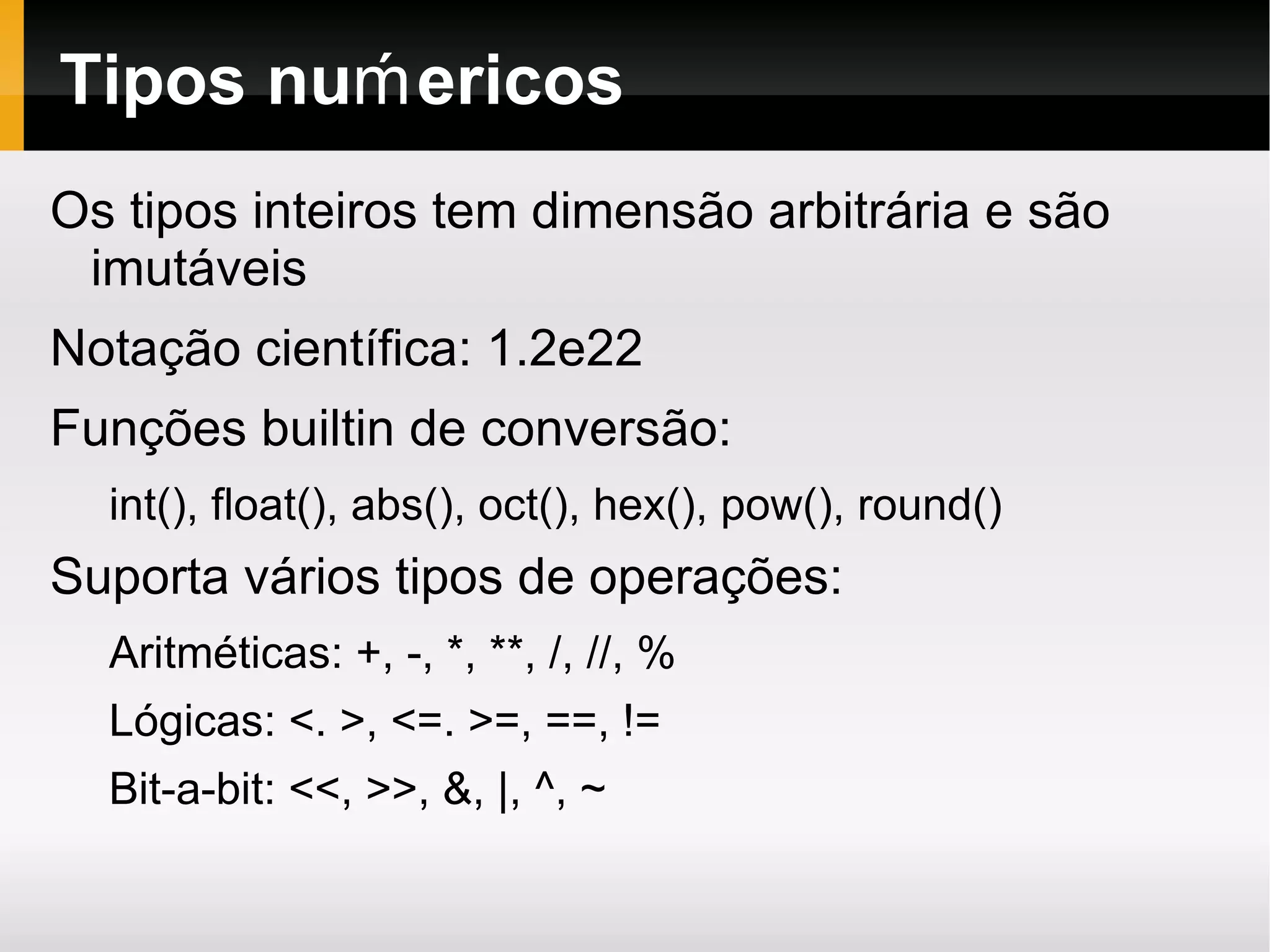 Versões Python é escrito originalmente em C (Cpython) 